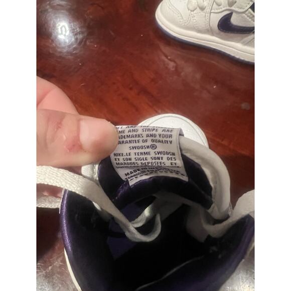 Nike Air Jordan 1 Retro High OG TD Court Purple - Picture 2 of 10